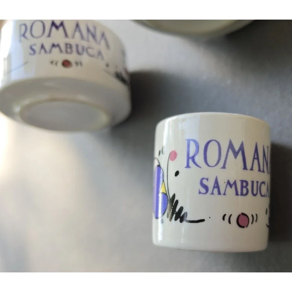 Set of 3 Romana Sambuca Coffee Espresso Cup Italy Cups